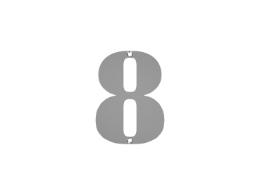 Einzelzahlen-Baukasten mit Bohrungen